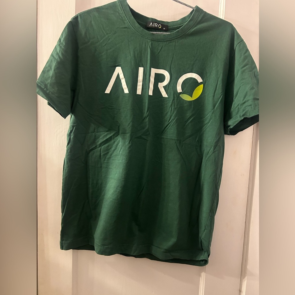 Airo Cannabis Company Forest Green Logo Tee with White & Lime Accent